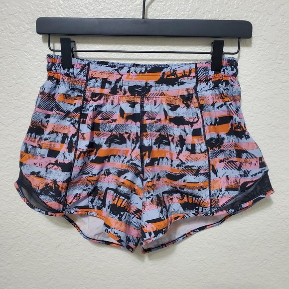 Lululemon Hotty Hot Short II Long 4" blue orange pink black - Picture 2 of 6